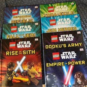 Set of 7 DK Lego Star Wars Books